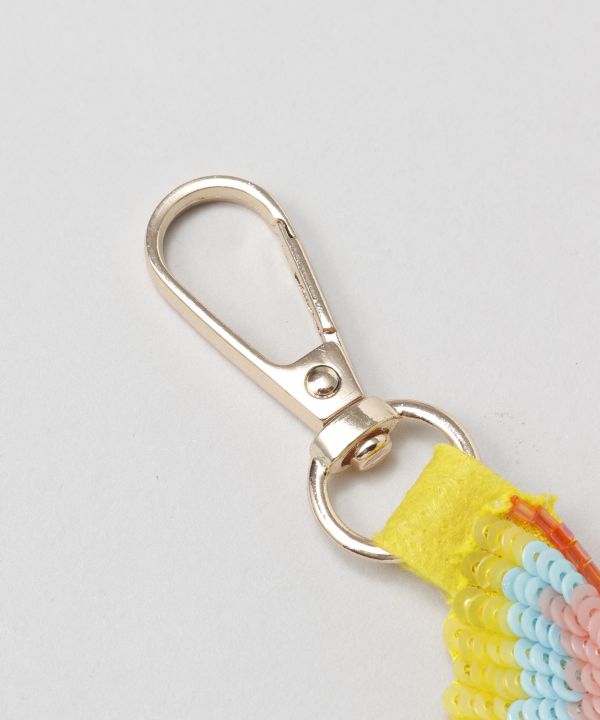 Mexican Themed Beaded Keychain