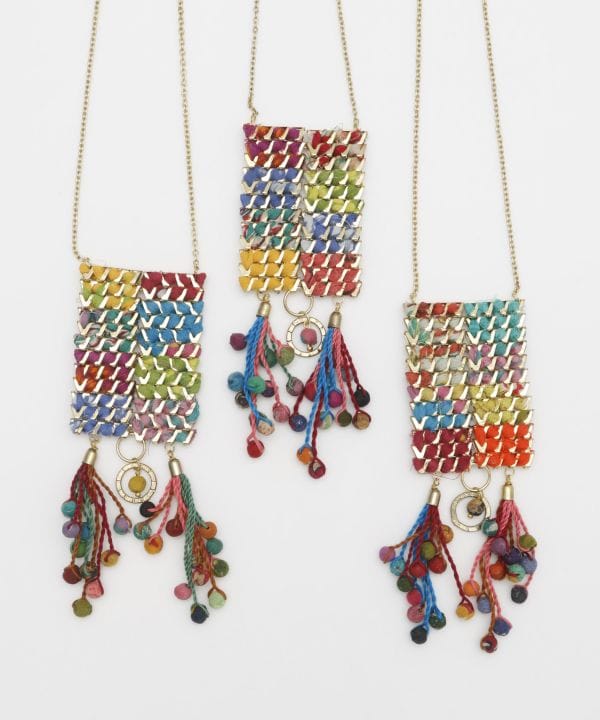 Gradient Colorful Necklace Necklaces by AMINA - Ametsuchi