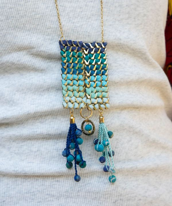 Gradient Colorful Necklace Necklaces by AMINA - Ametsuchi