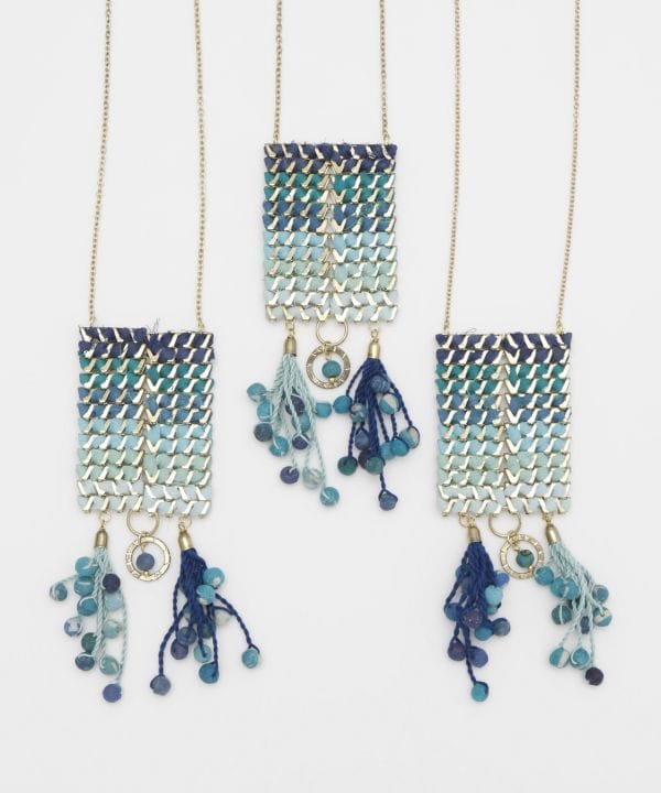 Gradient Colorful Necklace Necklaces by AMINA - Ametsuchi