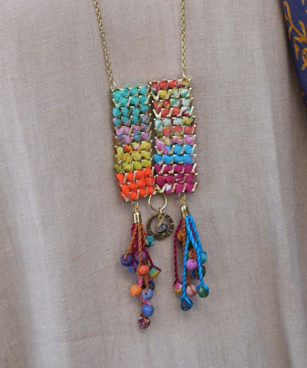 Gradient Colorful Necklace Necklaces by AMINA - Ametsuchi