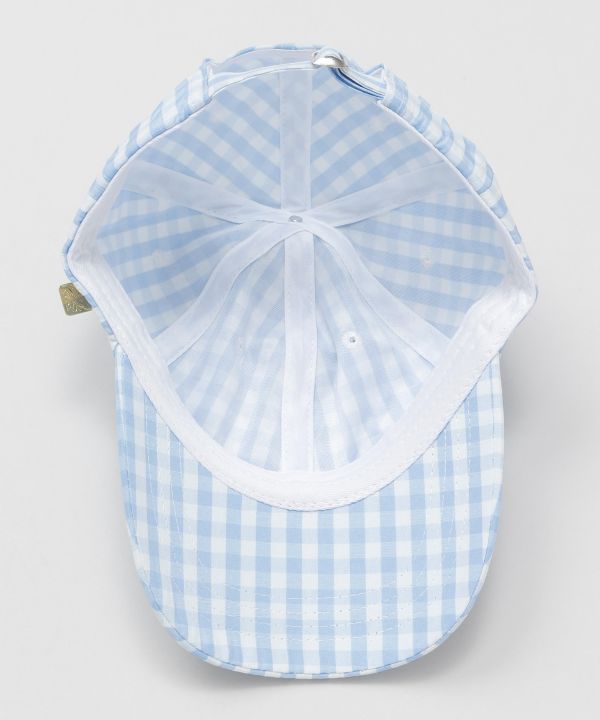 Gingham-Check-Cap