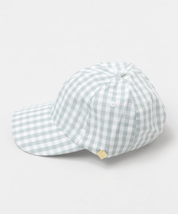 Gingham-Check-Cap