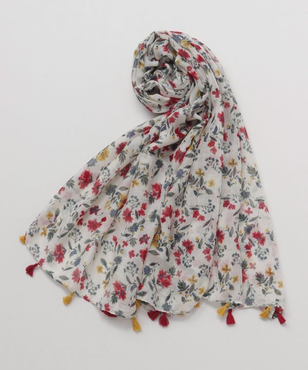 ผ้าพันคอลายดอกไม้