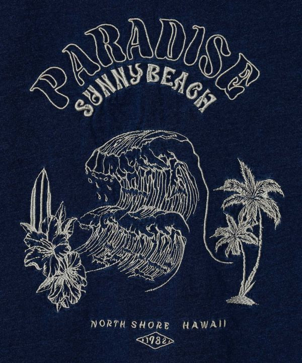 SURF＆Palms Washed T-Shirt