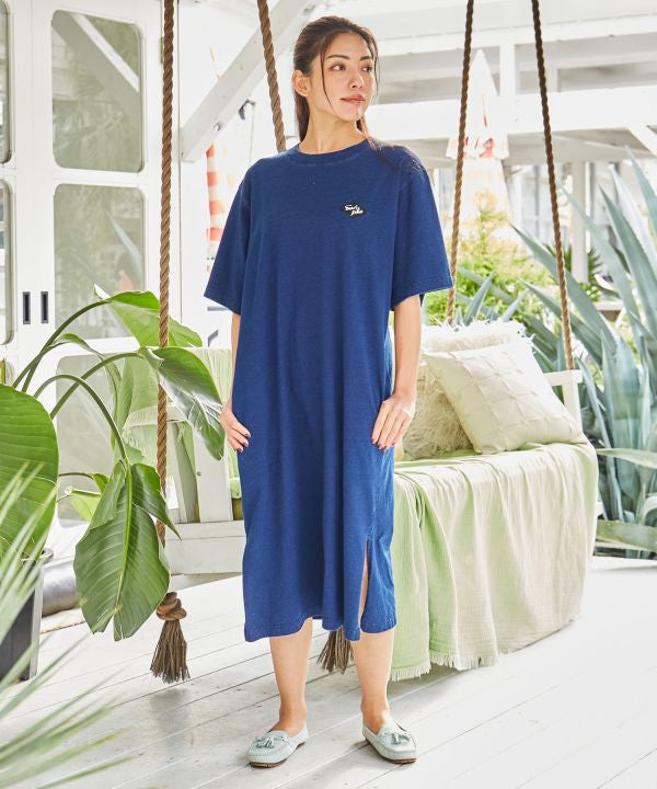 SURF＆Palms Washed T-Shirt Dress
