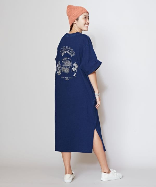 SURF＆Palms Washed T-Shirt Dress