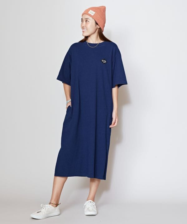 SURF＆Palms Washed T-Shirt Dress