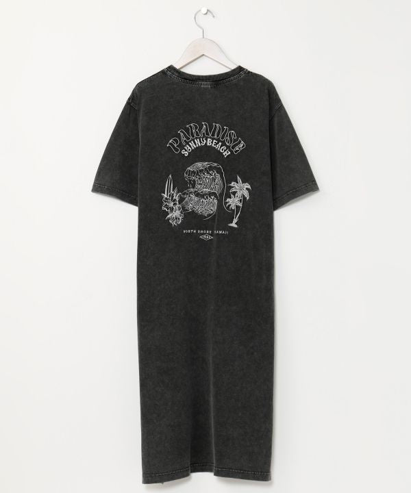 SURF＆Palms Washed T-Shirt Dress
