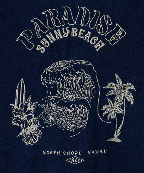 SURF＆Palms Men's Washed T-Shirt