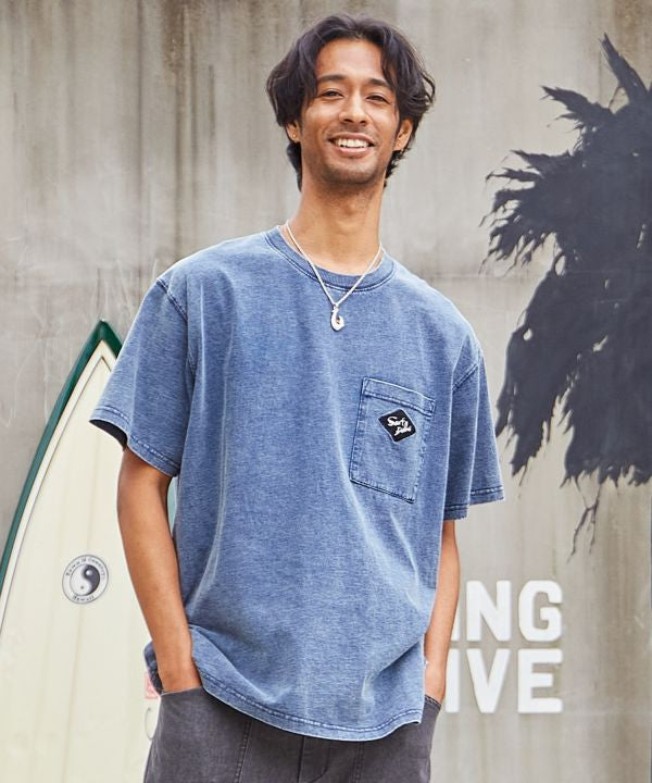 SURF＆Palms Men's Washed T-Shirt