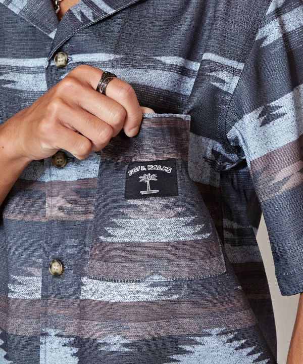 SURF＆Palms Bold Pattern Print Shirt