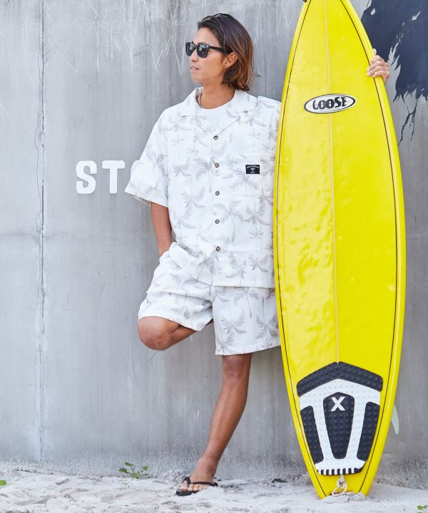 SURF＆Palms Bold Pattern Print Shorts