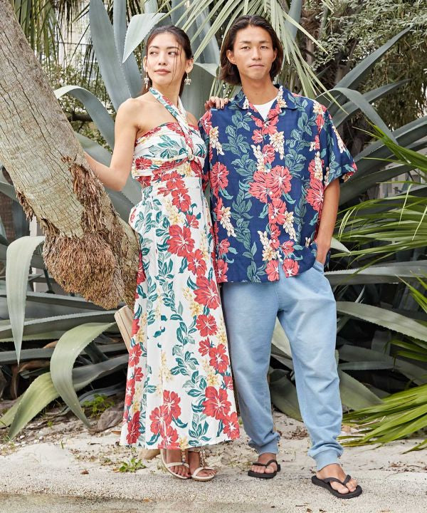 Hibiscus One-Piece Sash Skirt