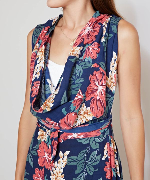 Hibiscus One-Piece Sash Skirt