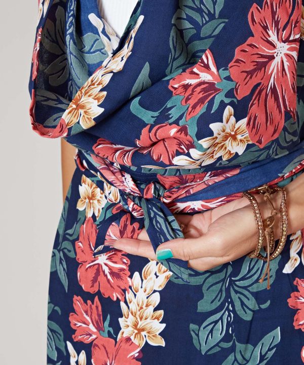 Hibiscus One-Piece Sash Skirt