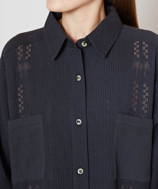 SURF＆Palms Cotton Shirt Dress
