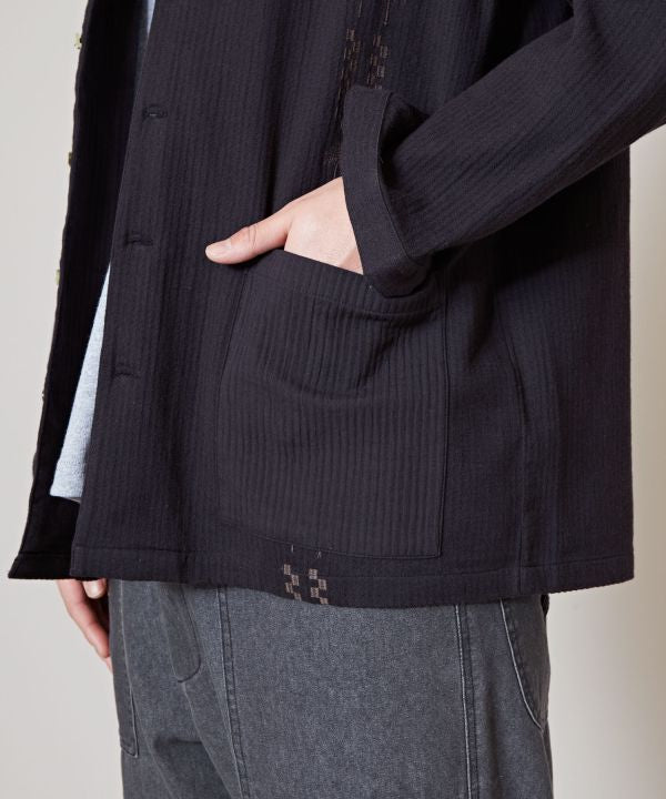 SURF＆Palms Cotton Open Collar Shirt