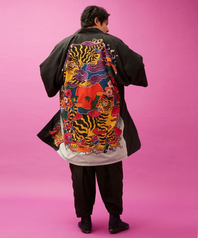 KAYA x NAKAMURA KYOKO - 来福 Reversible Haori Jacket by Kaya - Ametsuchi