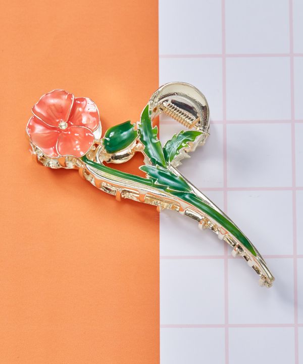 Poppy Blooming Hair Clip Hair Accessories by Kaya - Ametsuchi