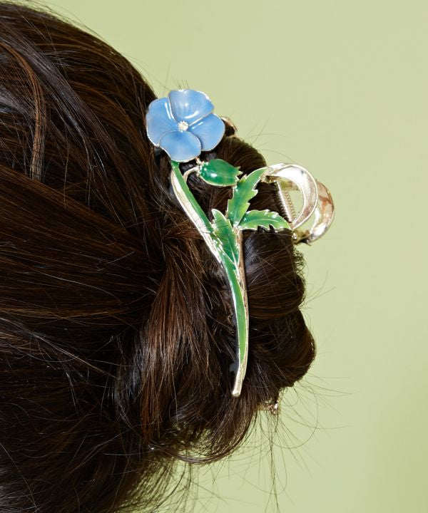Poppy Blooming Hair Clip Hair Accessories by Kaya - Ametsuchi