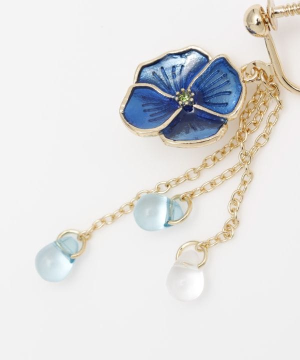 Poppy Blooming Clip Earrings