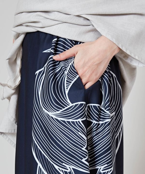 KARYU - Floral Wide Leg Pants