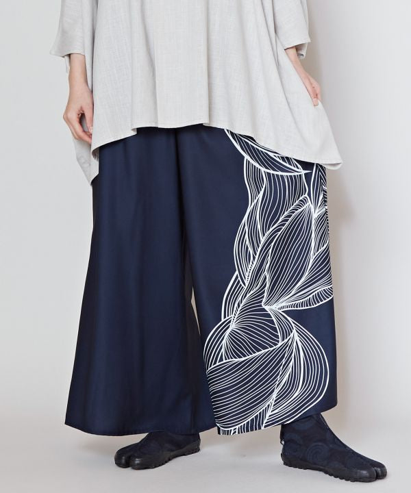 KARYU - Floral Wide Leg Pants
