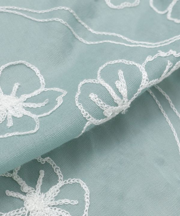 YAMABUKI Floral Embroidery Scarf