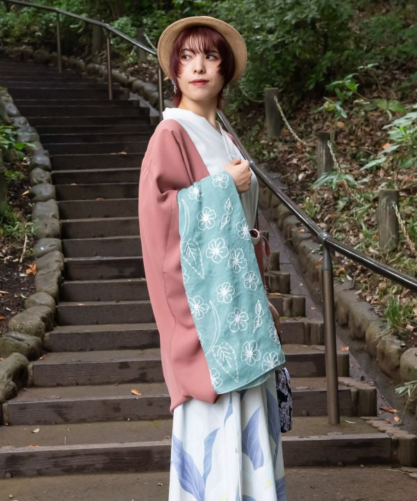 YAMABUKI Floral Embroidery Scarf