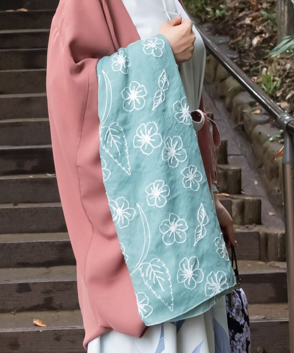YAMABUKI Floral Embroidery Scarf