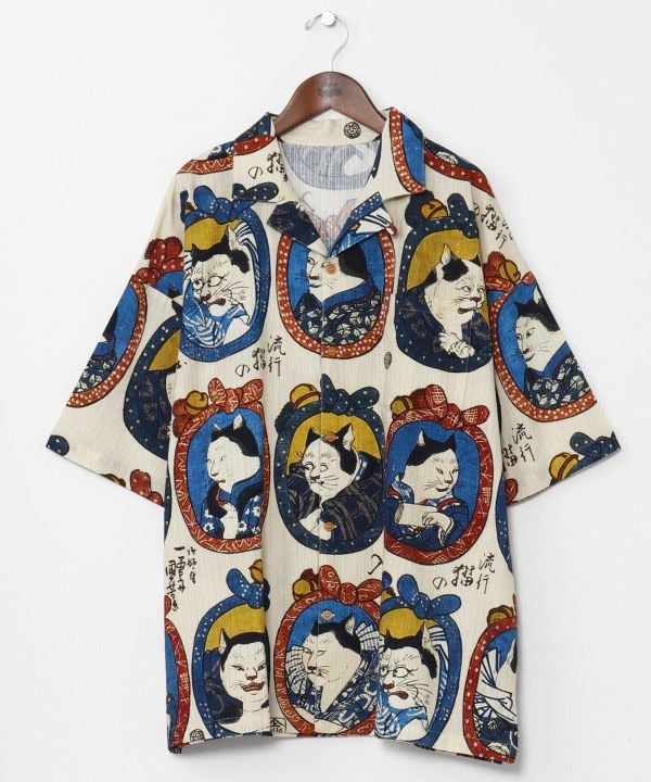 NIPPON ART Ukiyoe Shirt - L von Kaya - Ametsuchi
