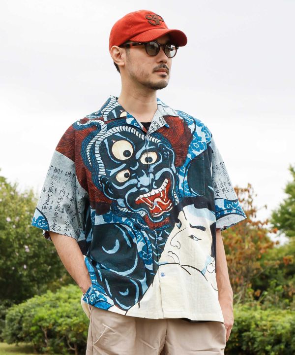 NIPPON ART Ukiyoe Shirt - L von Kaya - Ametsuchi