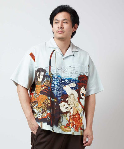 NIPPON ART Ukiyoe Shirt - L von Kaya - Ametsuchi