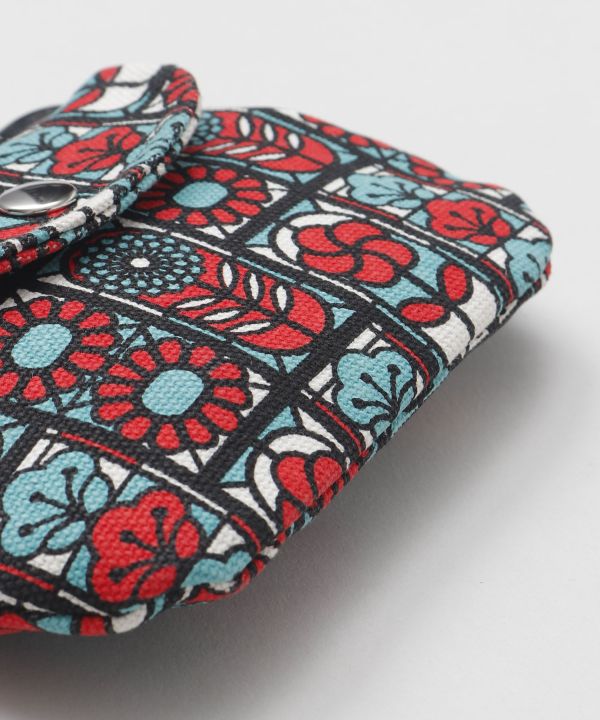 Retro Stained Glass Pattern Double GAMAGUCHI Purse