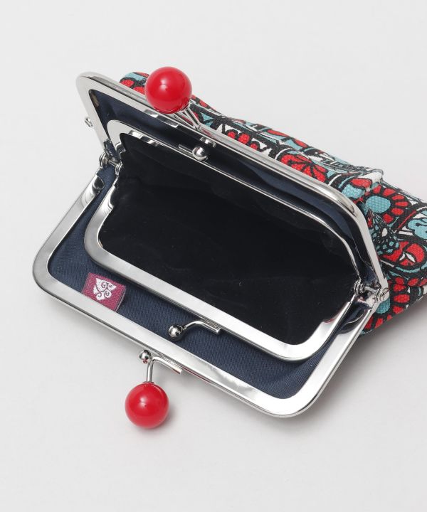 Retro Stained Glass Pattern Double GAMAGUCHI Purse