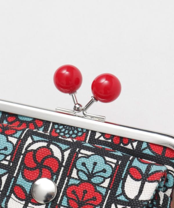 Retro Stained Glass Pattern Double GAMAGUCHI Purse