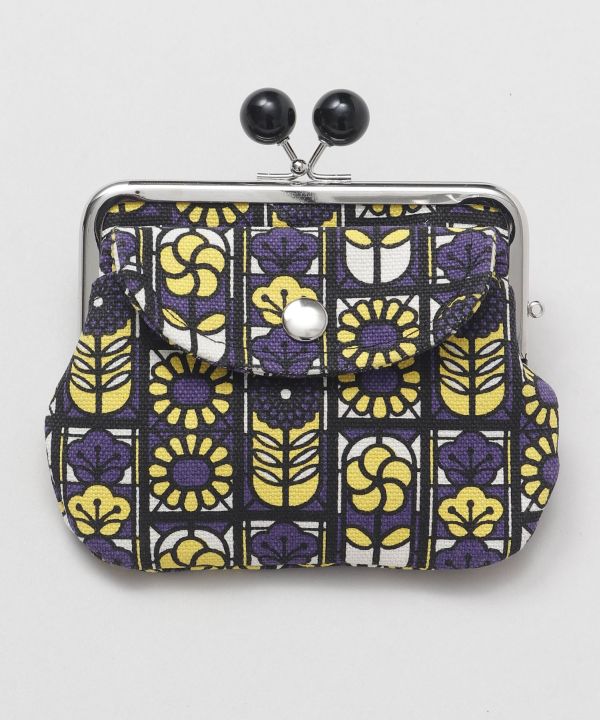 Retro Stained Glass Pattern Double GAMAGUCHI Purse