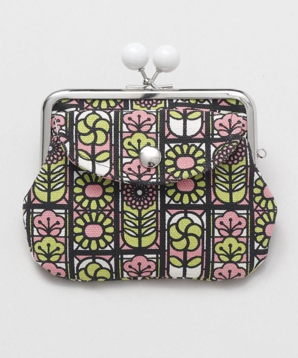 Retro Stained Glass Pattern Double GAMAGUCHI Purse