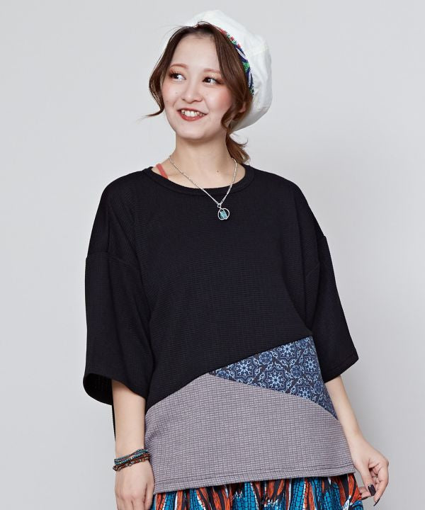 Patchwork Slouchy Top