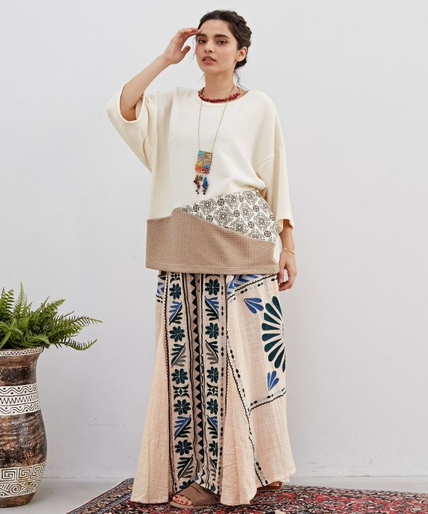 Patchwork Slouchy Top