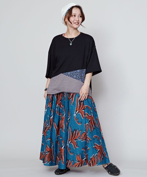 Patchwork Slouchy Top