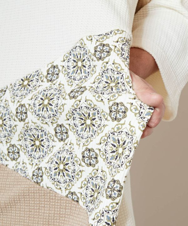 Men's Patchwork Slouchy Top