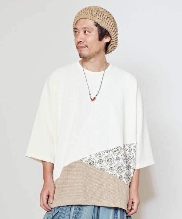 Men's Patchwork Slouchy Top