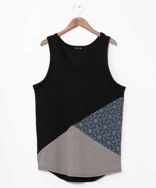 Men's Patchwork Tank Top