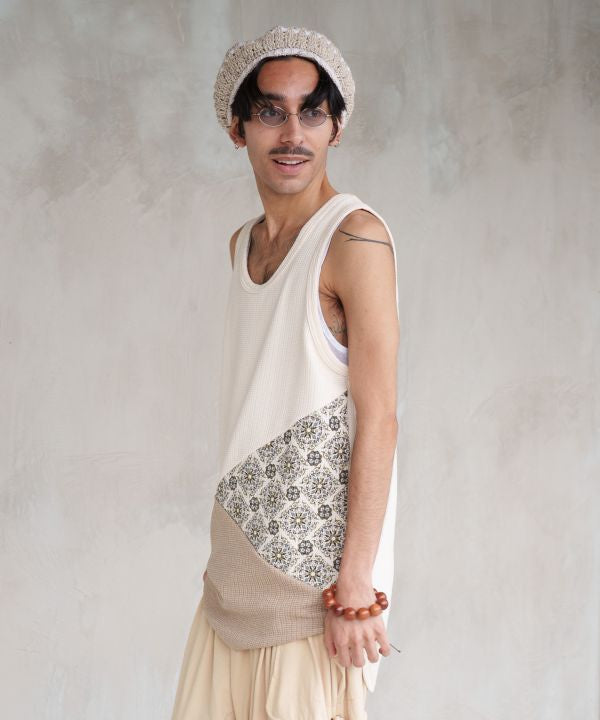 Men's Patchwork Tank Top