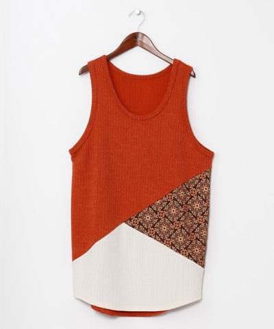 Men's Patchwork Tank Top