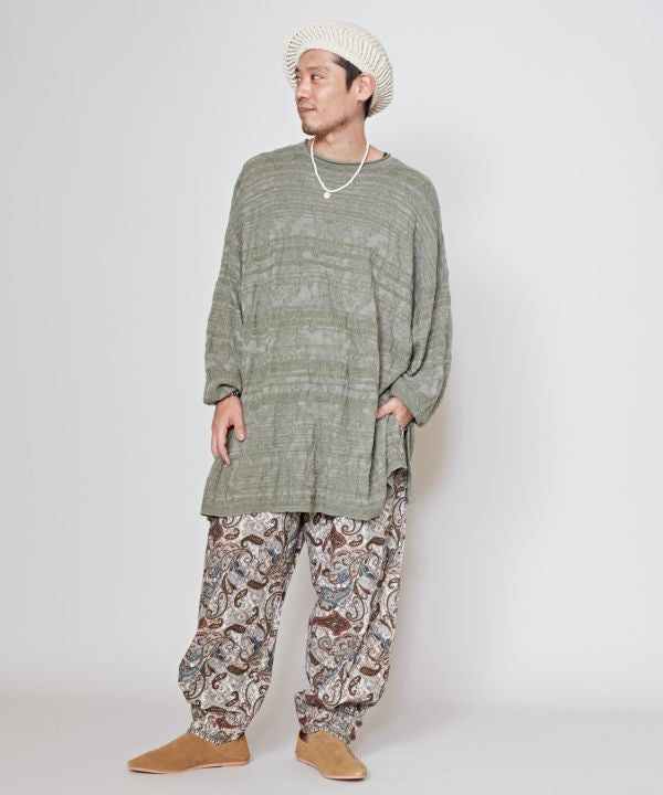 Pantalones y shorts con estampado paisley de AMINA - Ametsuchi