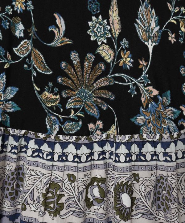 Vintage Like Floral Long Skirt