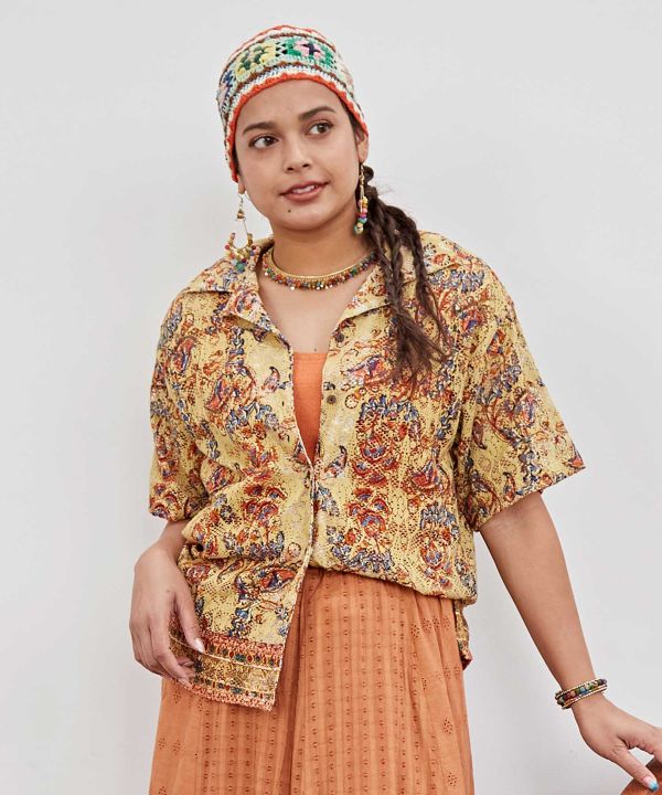 Lace Shirt Sleeve Shirt